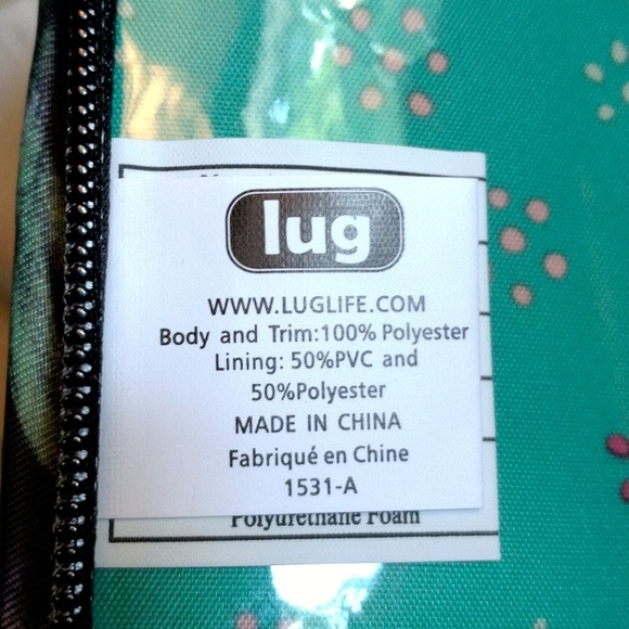 Lug quilted make-up brush travel case, brushes included NWOT - Picture 4 of 5